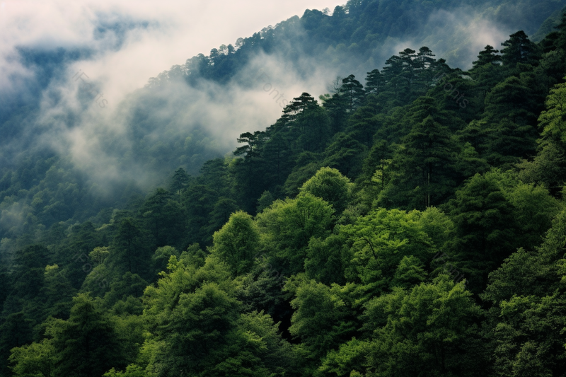 大别山区雾气蒙蒙的大山美景摄影真实,高清,摄影图,摄影图片,图片大全,摄影图免费下载